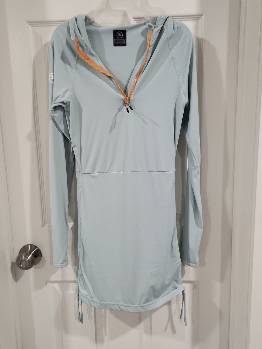 Backcountry SunTrace Dress Womens XS Blue Hooded Long Sleeve UPF 50 Sun NWOT